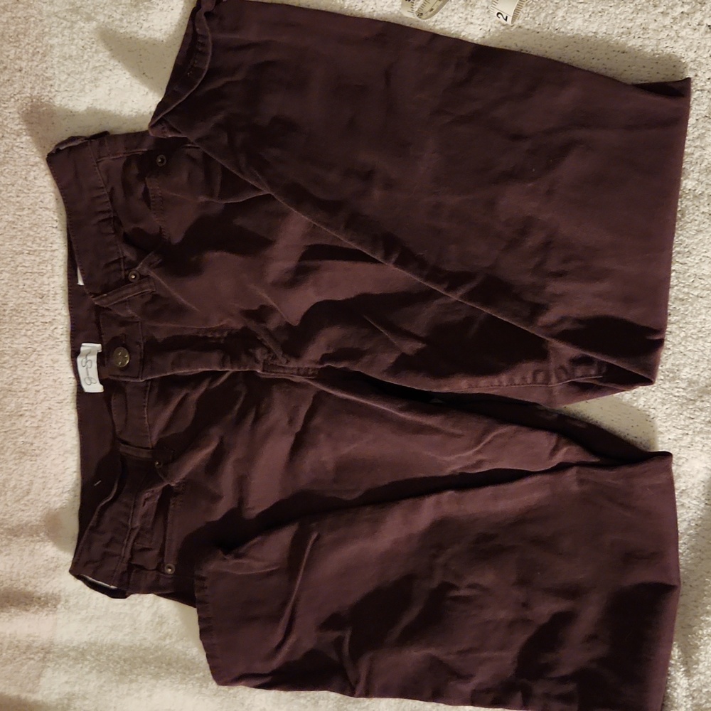 Jessica Simpson eggplant ankle skinny jeans 6